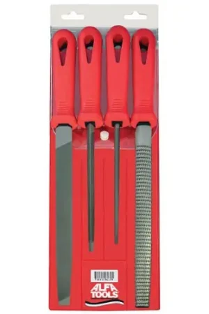 Alfa Tools F65160HP 4 pc File Kit With Handles In Pouched Buy Direct