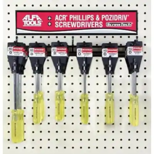 Alfa Tools SCD172H 3 x 6-1/2 Pozidriv Screwdriver Hanger Final Sale