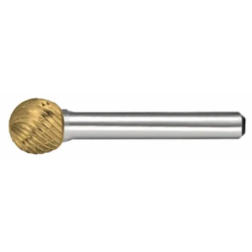 Authentic Alfa Tools B71242DTN Sd-1 Carbide Burr Ball Double Cut Tin Coated