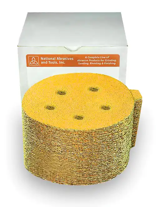 Alfa Tools PTAG81008 8" x 8 100G Psa Paper Disc, Aluminum Oxide Gold, Tabbed, 100/Box Get Yours
