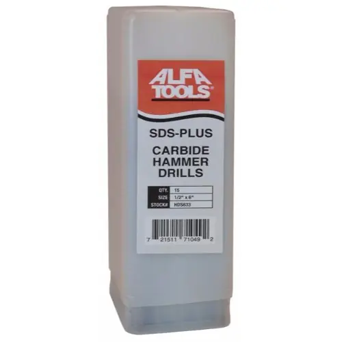 Best Price Alfa Tools HDS626 25 Ps SDS Hammer Drill Bulk Pack 1/4 x 4-1/4