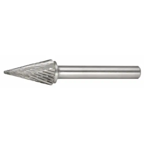 Alfa Tools B71236D Sm-4 Carbide Burr Taper Cone Pointed Double Cut Top Pick