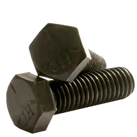 1 1/8"-7 x 4" Hex Cap Screws, Grade 5, Plain Finish, Partial Thread, Coarse (UNC), Medium Carbon Steel, Qty 5 High Quality