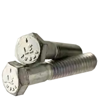 1/2"-20 x 1" Hex Cap Screws, Grade 5, Zinc Cr+3, Full Thread, Fine (UNF), Medium Carbon Steel, Made in USA, Qty 50 Luxury