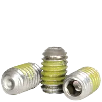 1/4"-20 x 3/4" Socket Set Screws, Cup Point, Nylon-Patch 18-8 Stainless Steel A2, Coarse (UNC), Qty 100 New Arrival