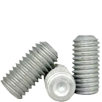 1/2"-13 x 1/2" Socket Set Screws, Cup Point, Mechanical Zinc Cr+3, Coarse (UNC), Alloy Steel, Qty 100 Hassle-Free Returns