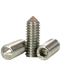 Clearance 10-24 x 5/16" Socket Set Screws, Cone Point, 18-8 Stainless Steel, Coarse (UNC), Qty 100