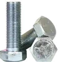 7/16"-14 x 1 1/4" Hex Cap Screws, Grade 5, Zinc Cr+3, Full Thread, Coarse (UNC), Medium Carbon Steel, Qty 50 Fresh Stock