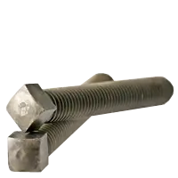 Instant Buy 5/16"-18 x 2 1/4" Square Head Set Screws, 1/2 Dog Point, Plain Finish, Coarse (UNC), Case Hardened, Qty 100