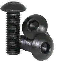 Buy Direct 10-24 x 1/2" Button Head Socket Cap Screws, Thermal Black Oxide, Full Thread, Coarse (UNC), Alloy Steel, Qty 100