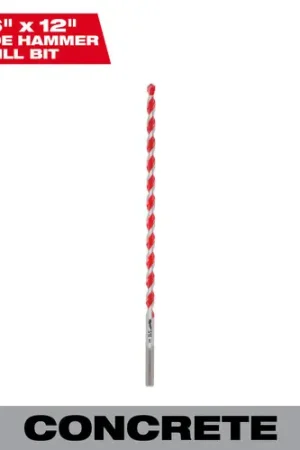 Milwaukee Tool 48-20-9017 5/16" x 10" x 12" SHOCKWAVE Impact Duty Carbide Hammer Drill Bit, 3 Pack Genuine