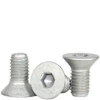 New Arrival 10-32 x 3/8" Flat Head Socket Cap Screws, Mechanical Zinc Cr+3, Full Thread, Fine (UNF), Alloy Steel, Qty 100