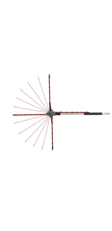 Crafted Milwaukee Tool 49-16-2719 M18 FUEL QUIK-LOK Articulating Hedge Trimmer Attachment