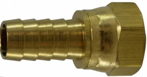 Weekend Sale Midland Metal 32394C Swivel Adapter, 5/8 in Hose Barbed x 5/8 in Female SAE 45 deg/37 deg Flared, Brass