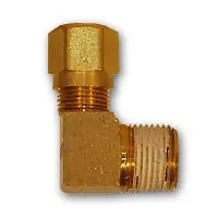 Mid-America Fittings NT69-88VS 90 deg Elbow with RTS, 1/2 in Tube OD x 1/2 in MNPTF, Brass Certified