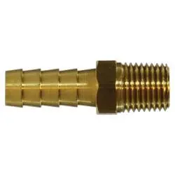 Midland Metal 07001-1208ST Rigid Male Adapter, Hose Barb, 129 3/4 x 1/2 Hose Barb Special-Jerry, Brass Fittings Save Now