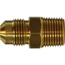AMC 04048-1008 Adapter, 5/8 in SAE 45 deg Male Flared x 1/2 in Male NPTF, Brass Super Sale