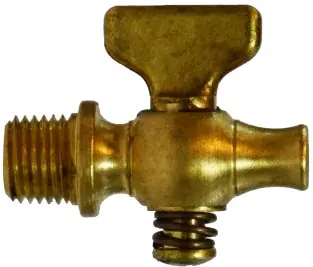 Midland Metal 46301 Air Cock, 1/4 in Nominal, MIP x Bibb Hose, Brass Body Limited Time