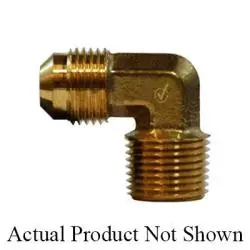 Premium AMC 704049-0808 90 deg Elbow, 1/2 in SAE 45 deg Male Flared x 1/2 in MIP, Brass