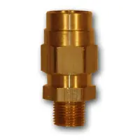Midland Metal HE68-64 Hose End - Connector Complete, MAF AIR BRAKE, 3/8He x 1/4Mpt Hose End Male, MAF/USA Brass Fittings Special Discount