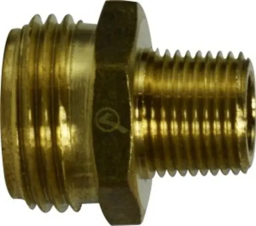 Crafted AMC 707478-1208 Rigid Adapter, 3/4 in MGH x 1/2 in Male NPTF, Brass