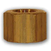 Mid-America Fittings LF261X2 Hex Nut, 1/8 in Compression, Brass Weekend Sale