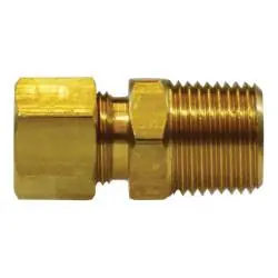 AMC 00068-1006-001 Connector, 5/8 in Compression x 3/8 in MPT, Brass Clearance