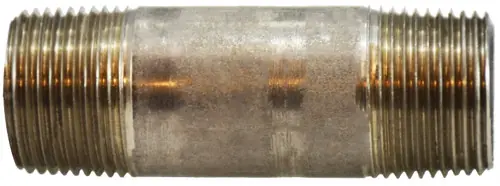 Midland Metal 51082 Seamless Pipe Nipple, 3/4 in MPT x 3/4 in MPT, 2 in L, Stainless Steel, SCH 80 Schedule Luxury