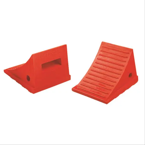 CHECKERS INDUSTRIAL PROD INC Wheel Chock,6-1/4 In H,Urethane,Orange UC1700 Price Drop
