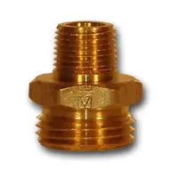 Midland Metal 78GHS MAF/USA MGH x Male Pipe, MAF/USA GARDEN HOSE, 3/4 Mht x 1/2Mpt-1/2Nom Garden, MAF/USA Brass Fittings Luxury
