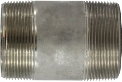 Midland Metal 52162 Seamless Pipe Nipple, 2 in MPT x 2 in MPT, 3 in L, Stainless Steel, SCH 80 Schedule Get Yours