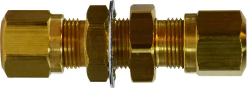Save Now Midland Metal 38031 Bulkhead Air Brake Union, 5/8 in 5/8 in, Brass