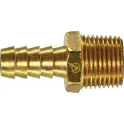 AMC 707001-0402 Rigid Adapter, 1/4 in Hose Barbed x 1/8 in MNPTF, Brass Don't Miss Out
