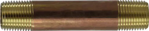 New Arrival Midland Metal 40250 Pipe Nipple, 1/2 in MPT x 1/2 in MPT, 60 in, Brass