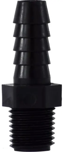 Midland Metal 33307P Adapter, 1 in Hose Barbed x 1/2 in MIP, Polypropylene Time-Limited