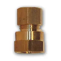 Mid-America Fittings LF66-88 Coupling, 1/2 in Compression x 1/2 in FIP, Brass Holiday Sale