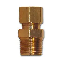 Order Now Mid-America Fittings LF68-64 Adapter, 3/8 in Compression x 1/4 in MPT, Brass