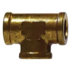 AMC 06206-020204 Reducing Tee, 1/8 in FNPT x 1/8 in FNPT x 1/4 in FNPT, Brass Trending