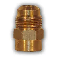 Affordable Midland Metal 601-68 MAF/USA FFL x MFL Flare Adapters, MAF/USA FLARE, 3/8Ffl x 1/2Mfl Flare Adapter, MAF/USA Brass Fittings
