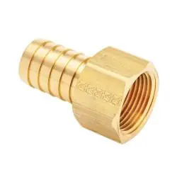 Mid-America Fittings LF29F-62 Rigid Adapter, 3/8 in Hose x 1/8 in FPT, Brass Grab Now