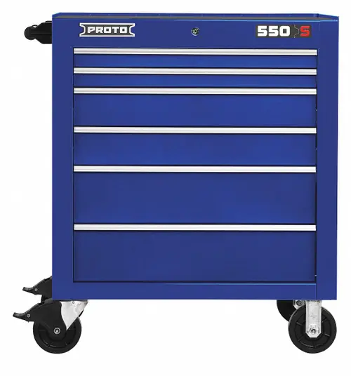Proto J553441-6BL Roll Cab 34 In 6 Dwr Blue Next Day Delivery