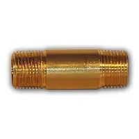 Direct From Factory Mid-America Fittings LF113-840 Long Nipple, 1/2 in MPT x 1/2 in MPT, 2-1/2 in, Brass