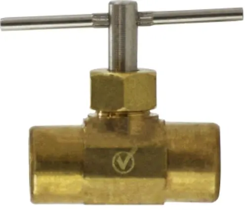 Fan Favorite AMC 709134-02 Needle Valve, 1/8 in Nominal, FIP x FIP, Brass Body