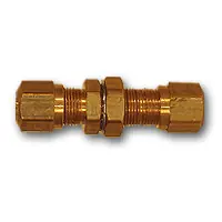Reduced Price Mid-America Fittings NT62BH-6 Bulkhead Union, 3/8 in Tube OD x 3/8 in Tube OD, Brass
