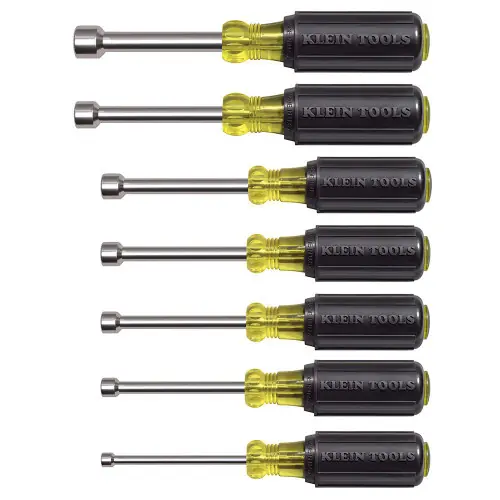 Affordable Klein Tools 631M Nut Driver Set, Magnetic Nut Drivers, 3-Inch Shaft, 7-Piece