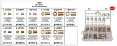 DISCO HEX TYPE STEEL NUTSERT ASSORTMENT Sale