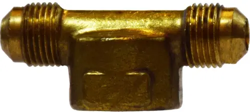Big Sale Midland Metal 10430 Branch Tee, 3/8 in SAE 45 deg Male Flared x 3/8 in SAE 45 deg Male Flared x 1/4 in FIP, Brass