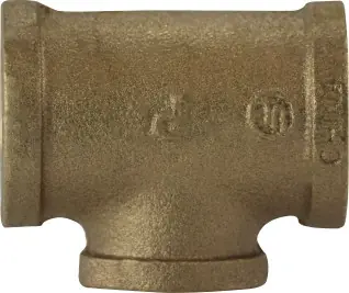 Big Sale Midland Metal 44299 Reducing Tee, 1 in 1 in 1-1/2 in, Bronze