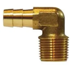 New Arrival AMC 07020-0504CP 90 deg Elbow, 5/16 in Hose Barbed x 1/4 in MIP, Brass