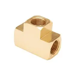 Instant Buy Mid-America Fittings LF101-12 Barstock Tee, 3/4 in FPT x 3/4 in FPT x 3/4 in FPT, Brass